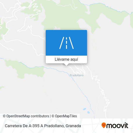 Mapa Carretera De A-395 A Pradollano
