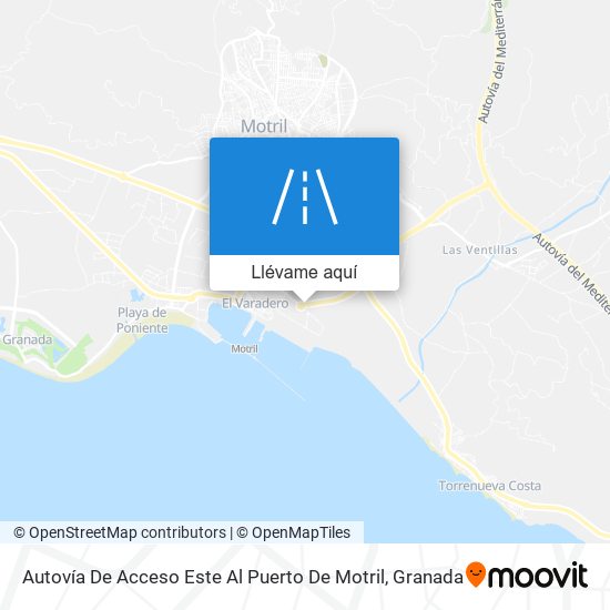 Mapa Autovía De Acceso Este Al Puerto De Motril