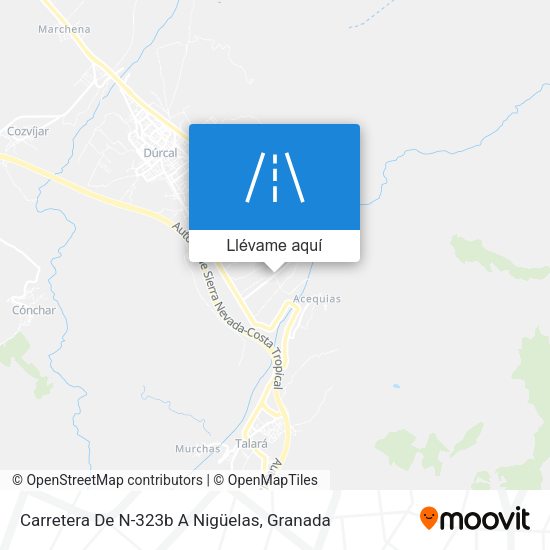 Mapa Carretera De N-323b A Nigüelas
