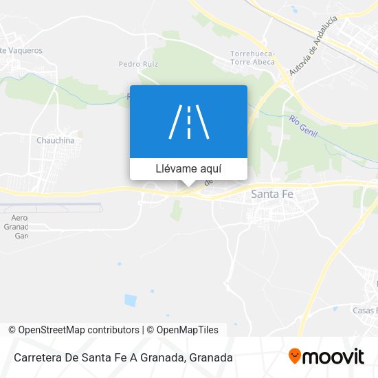 Mapa Carretera De Santa Fe A Granada