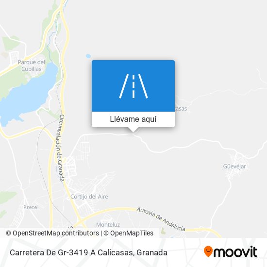 Mapa Carretera De Gr-3419 A Calicasas