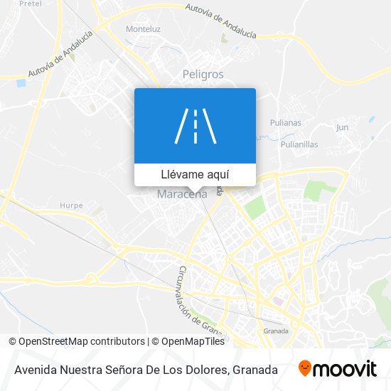 Mapa Avenida Nuestra Señora De Los Dolores
