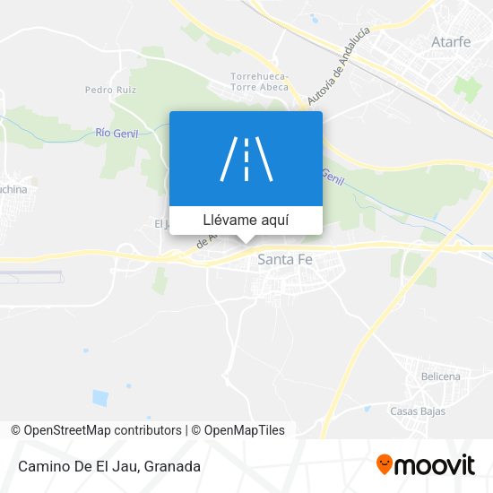 Mapa Camino De El Jau