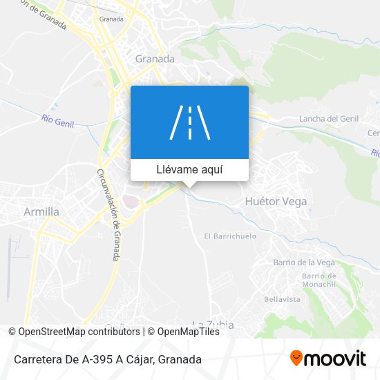 Mapa Carretera De A-395 A Cájar