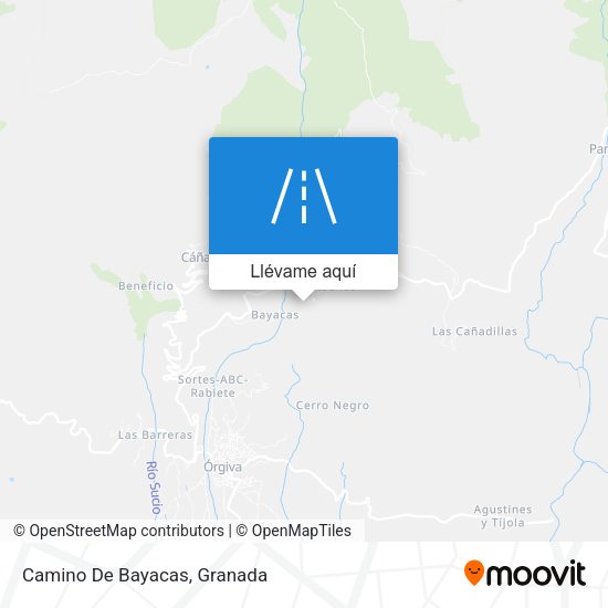 Mapa Camino De Bayacas
