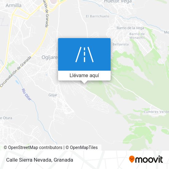Mapa Calle Sierra Nevada