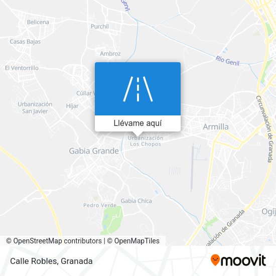 Mapa Calle Robles