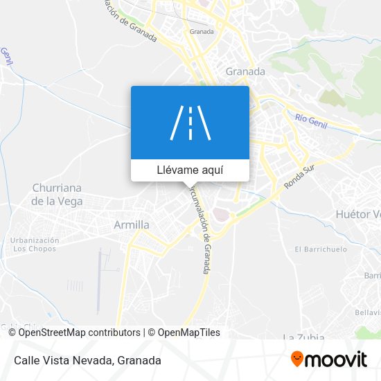 Mapa Calle Vista Nevada