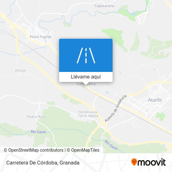 Mapa Carretera De Córdoba