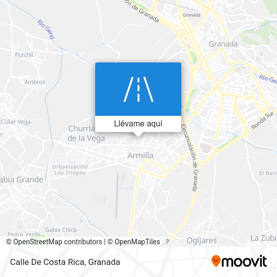 Mapa Calle De Costa Rica