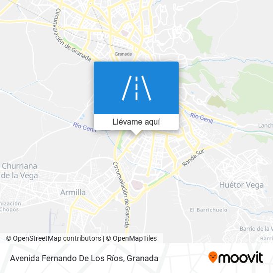 Mapa Avenida Fernando De Los Ríos