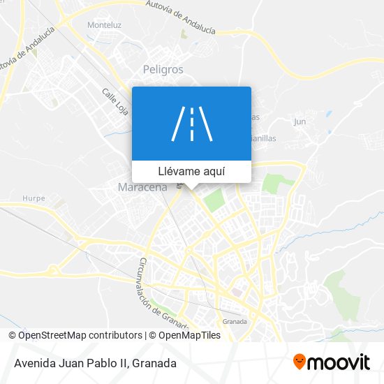 Mapa Avenida Juan Pablo II