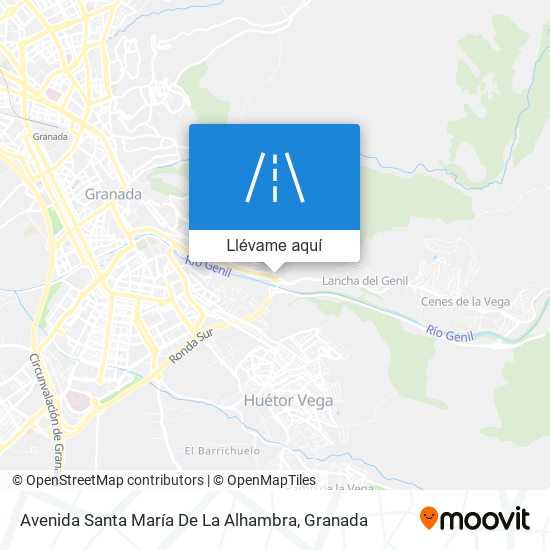 Mapa Avenida Santa María De La Alhambra