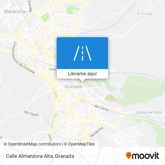 Mapa Calle Almanzora Alta