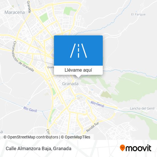 Mapa Calle Almanzora Baja