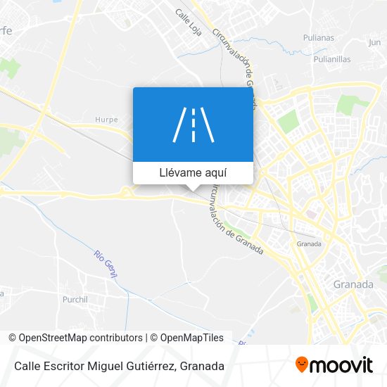 Mapa Calle Escritor Miguel Gutiérrez