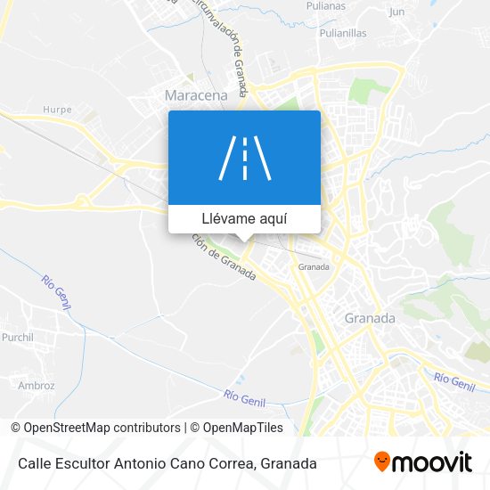 Mapa Calle Escultor Antonio Cano Correa