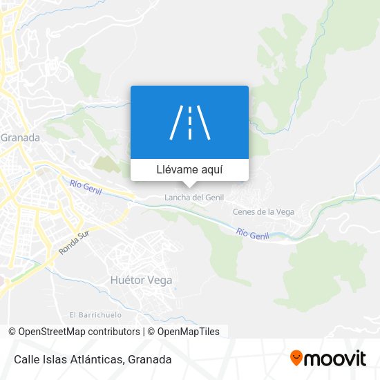 Mapa Calle Islas Atlánticas