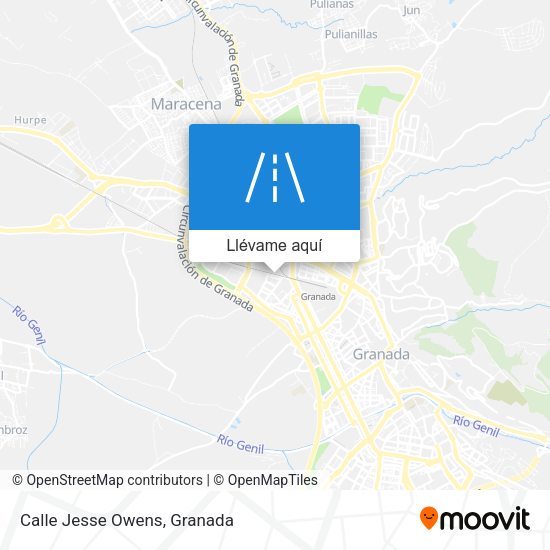 Mapa Calle Jesse Owens
