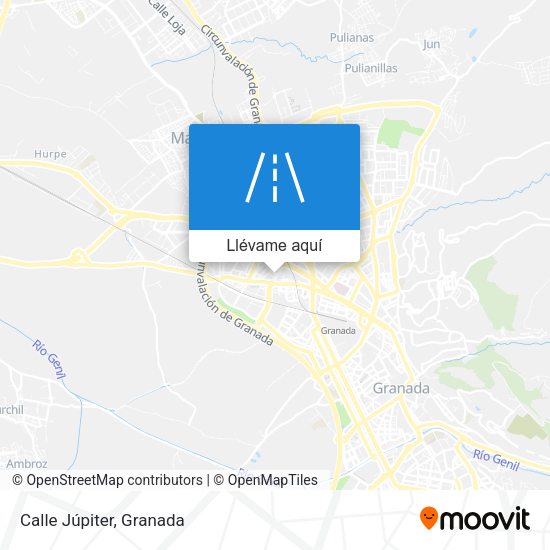 Mapa Calle Júpiter