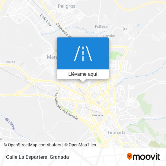 Mapa Calle La Espartera