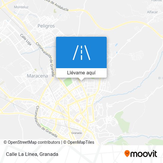 Mapa Calle La Línea