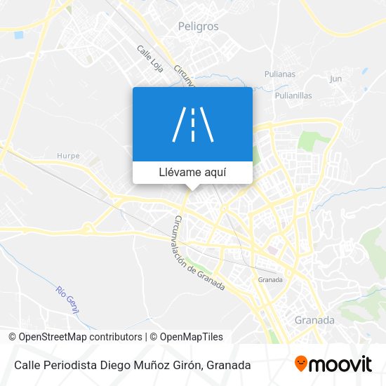 Mapa Calle Periodista Diego Muñoz Girón