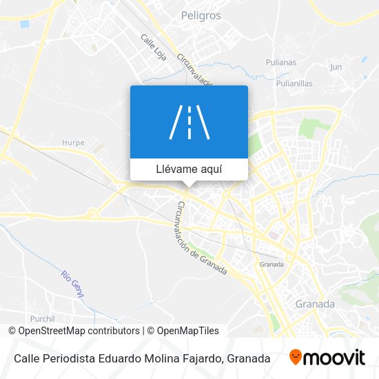 Mapa Calle Periodista Eduardo Molina Fajardo