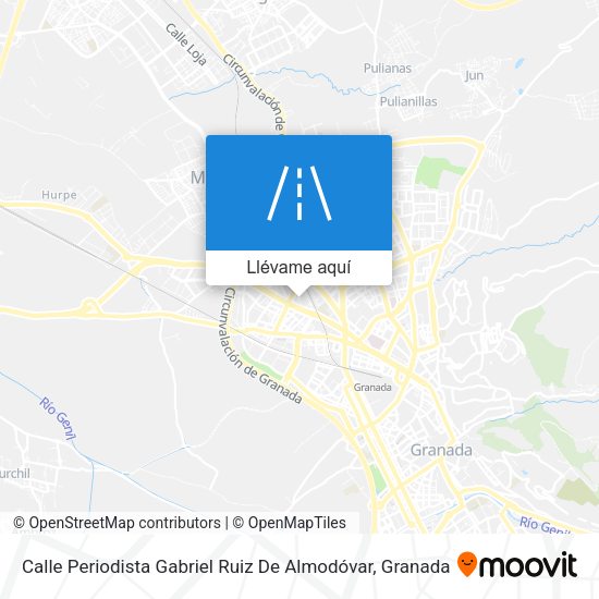 Mapa Calle Periodista Gabriel Ruiz De Almodóvar
