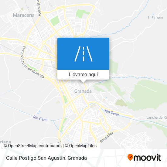 Mapa Calle Postigo San Agustín