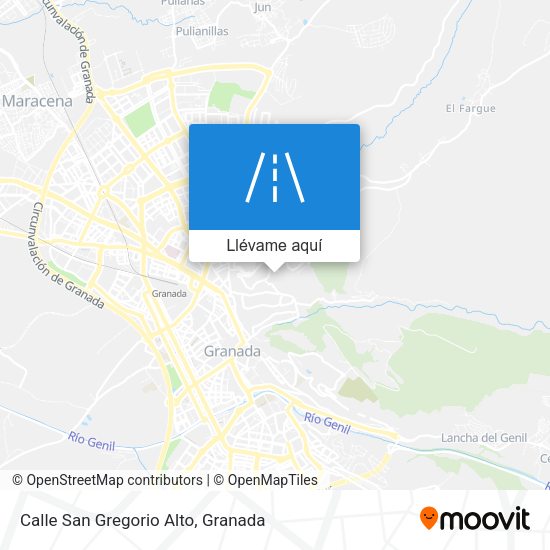 Mapa Calle San Gregorio Alto