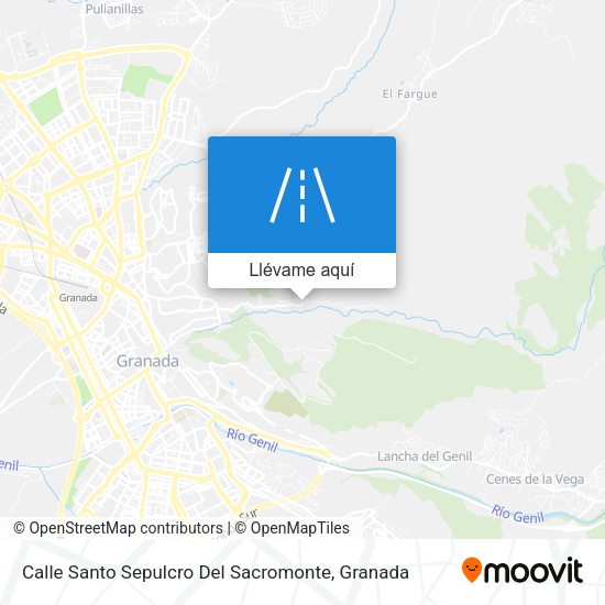 Mapa Calle Santo Sepulcro Del Sacromonte
