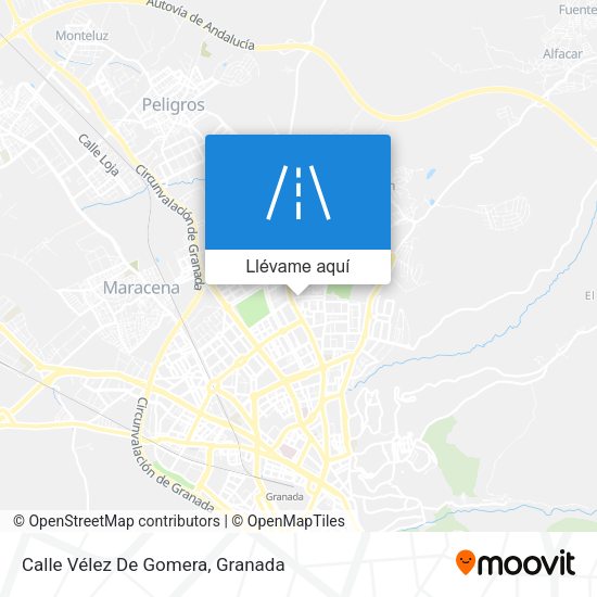 Mapa Calle Vélez De Gomera