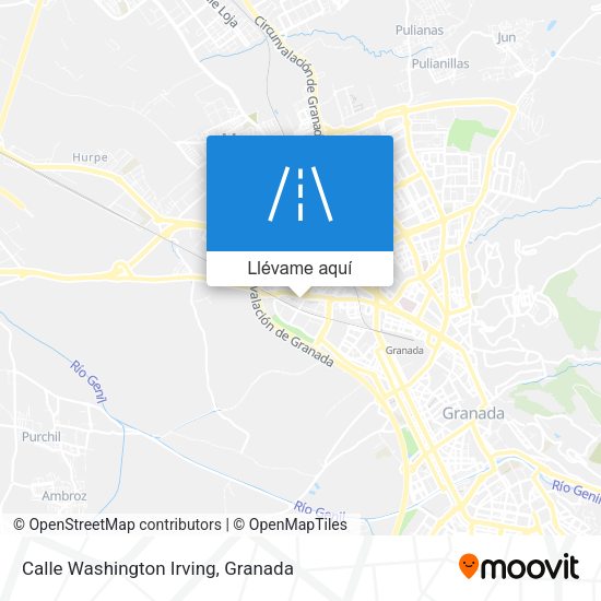 Mapa Calle Washington Irving