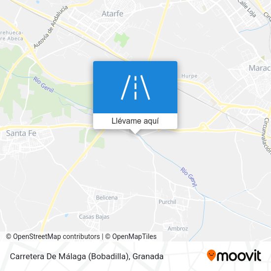 Mapa Carretera De Málaga (Bobadilla)