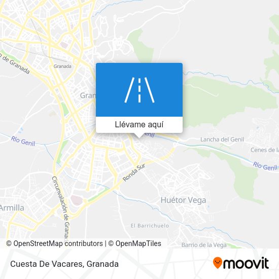 Mapa Cuesta De Vacares