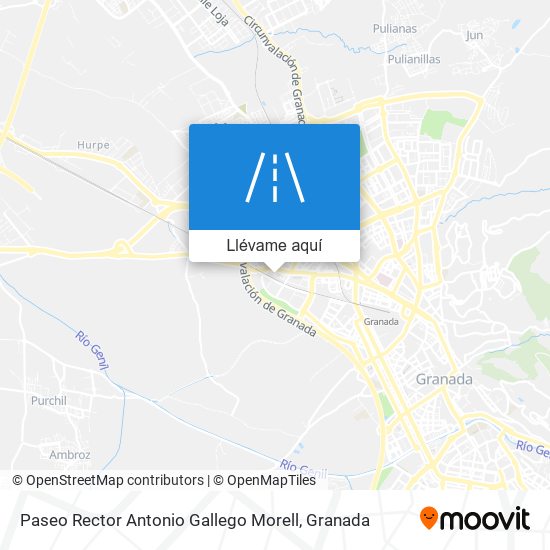 Mapa Paseo Rector Antonio Gallego Morell