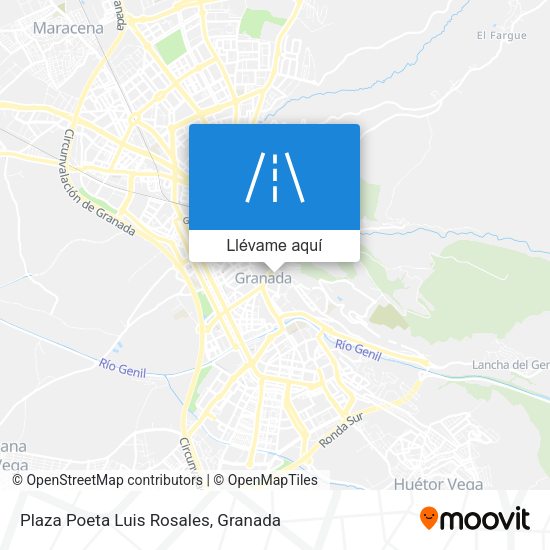 Mapa Plaza Poeta Luis Rosales