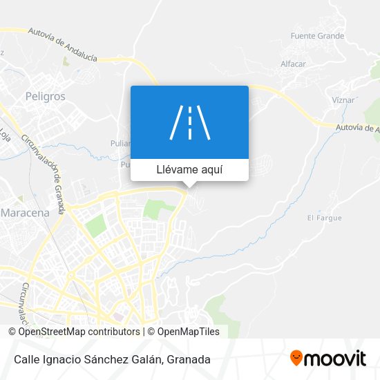 Mapa Calle Ignacio Sánchez Galán