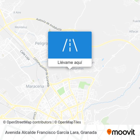 Mapa Avenida Alcalde Francisco García Lara