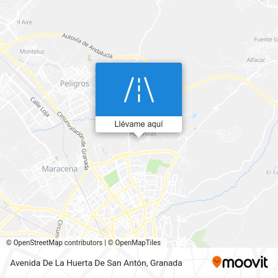 Mapa Avenida De La Huerta De San Antón