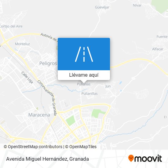 Mapa Avenida Miguel Hernández