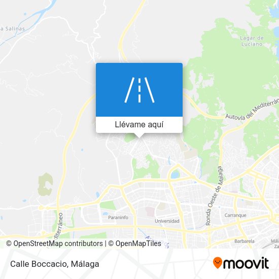 Mapa Calle Boccacio