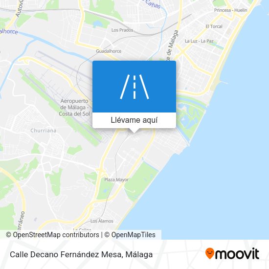 Mapa Calle Decano Fernández Mesa