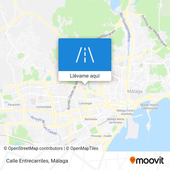 Mapa Calle Entrecarriles
