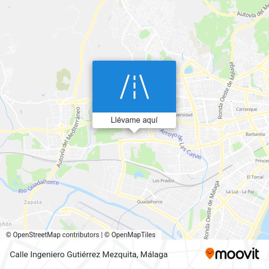 Mapa Calle Ingeniero Gutiérrez Mezquita