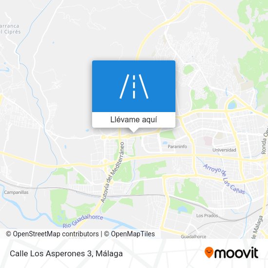Mapa Calle Los Asperones 3