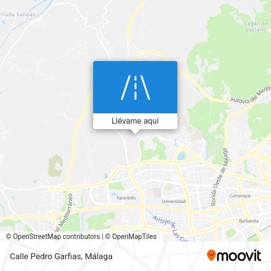 Mapa Calle Pedro Garfias