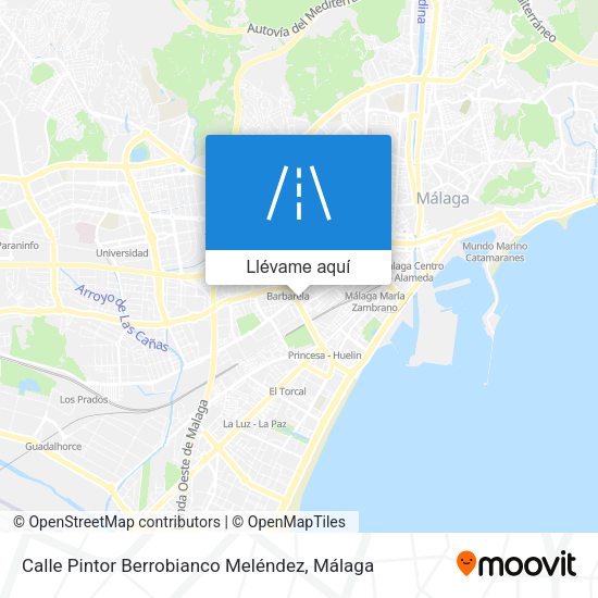 Mapa Calle Pintor Berrobianco Meléndez