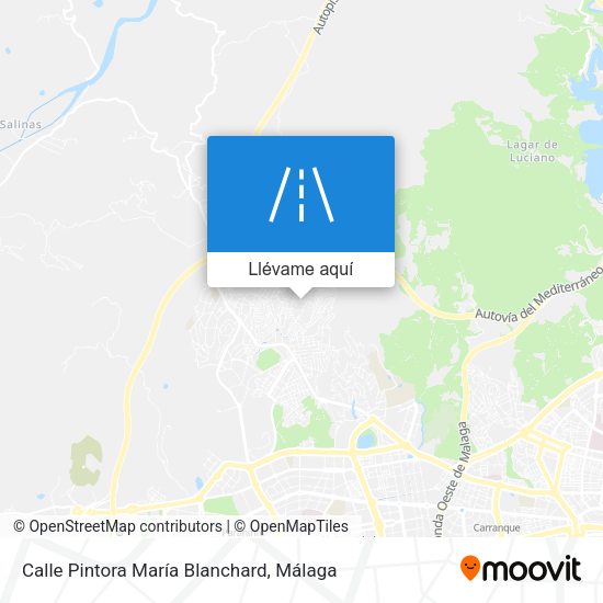 Mapa Calle Pintora María Blanchard